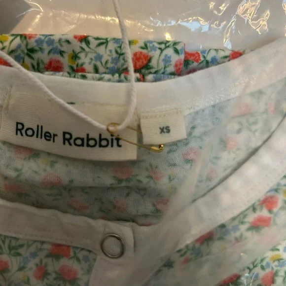 ROLLER RABBIT ENNA FLORAL LS Pajama Set Liberty Canyon Clover size XS